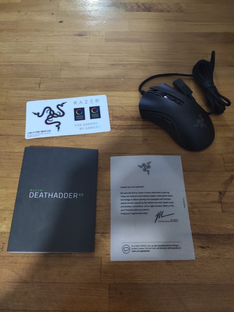 Unboxing del Razer Deathadder V2