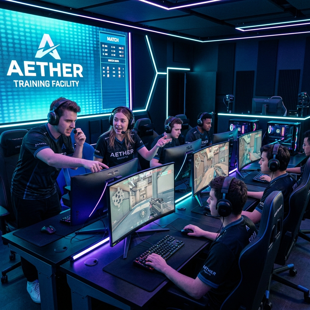 Coordinación del equipo de eSports.