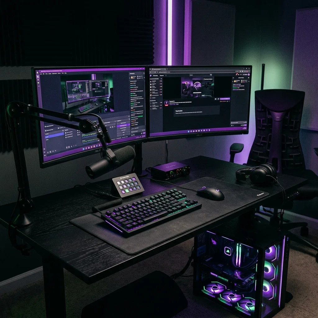 Configuración de transmisión con hardware Razer y Corsair