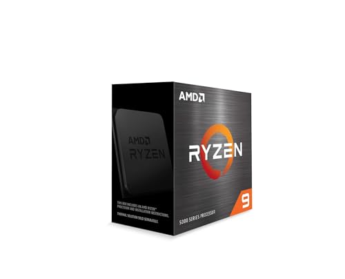 Procesador AMD Ryzen 9 5900X (12 núcleos/24 subprocesos, 105 W TDP, zócalo AM4, 70 MB de caché, frecuencia de impulso de hasta 4,8 GHz, sin ventilador)